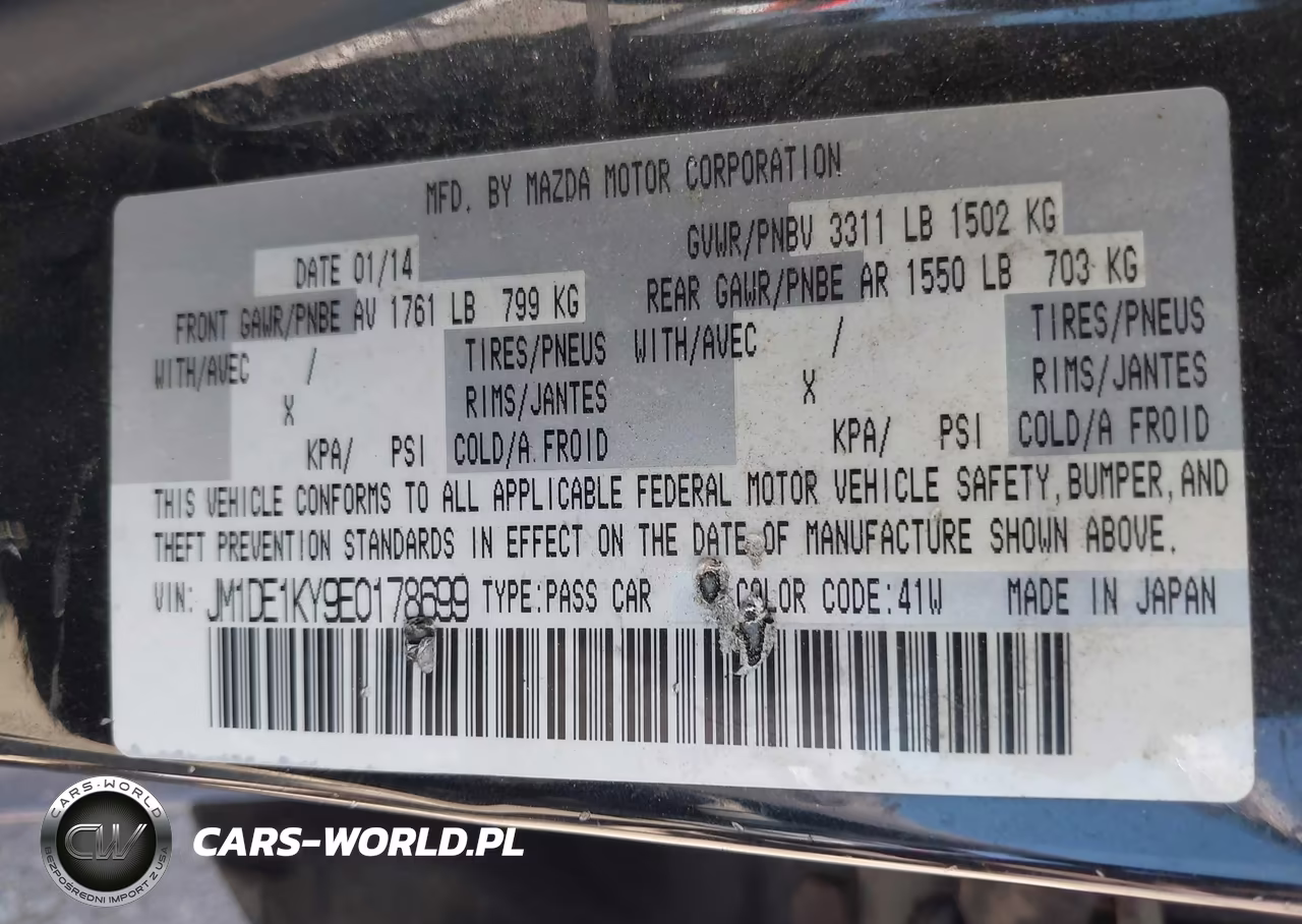 2014 Mazda Mazda2 Sport VIN:JM1DE1KY9E0178699 - 9