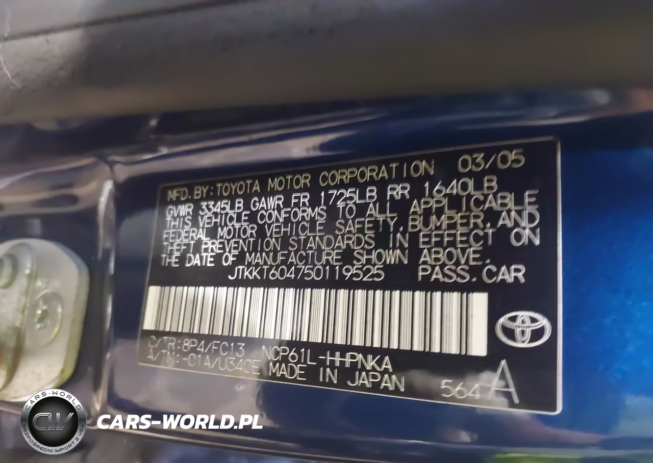 2005 Scion Xa VIN:JTKKT604750119525 - 9