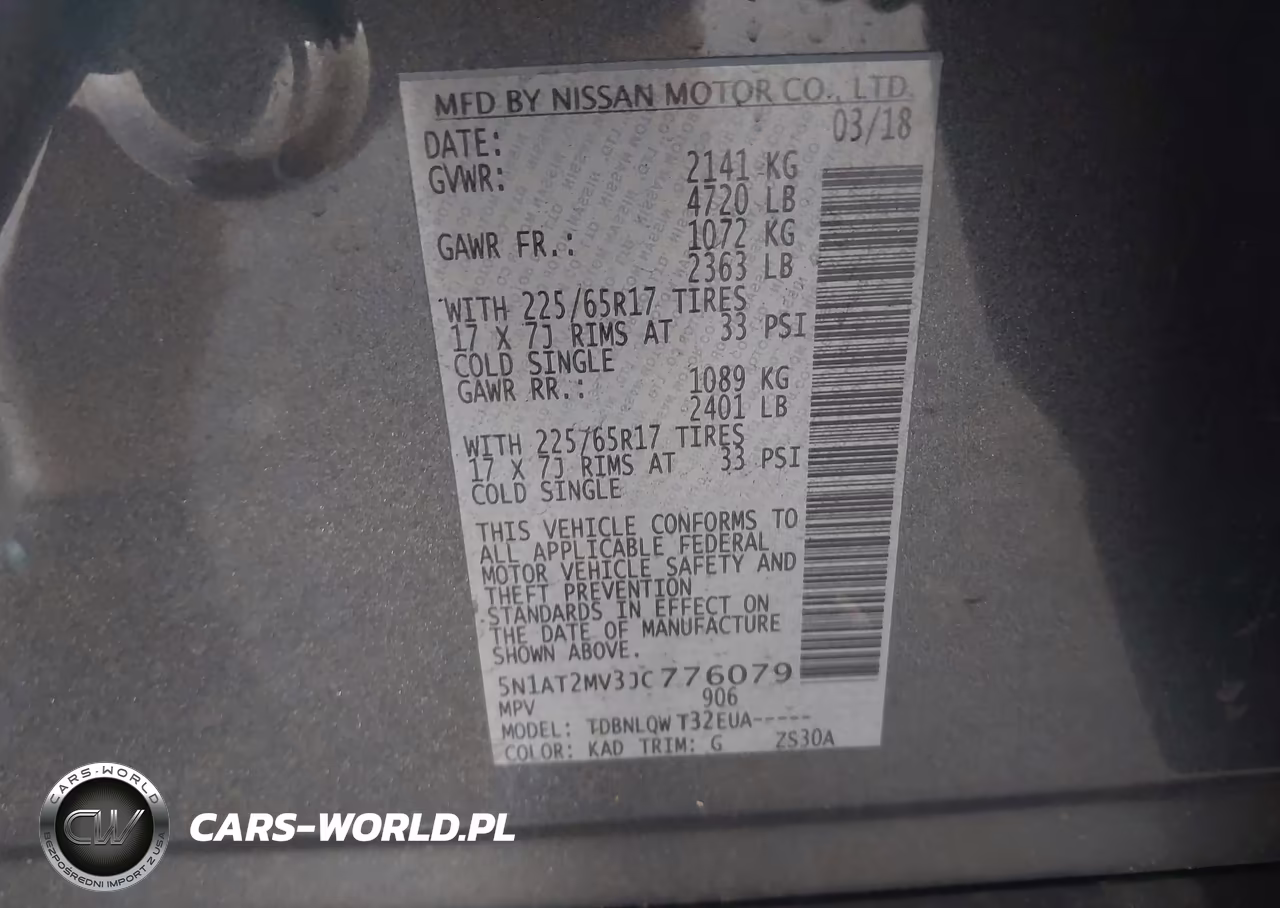 2018 Nissan Rogue Sv VIN:5N1AT2MV3JC776079 - 9