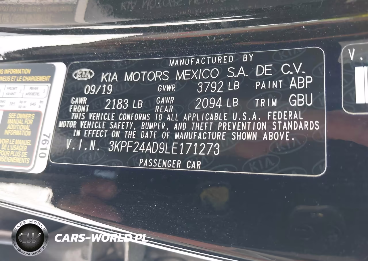 2020 Kia Forte Lxs VIN:3KPF24AD9LE171273 - 9