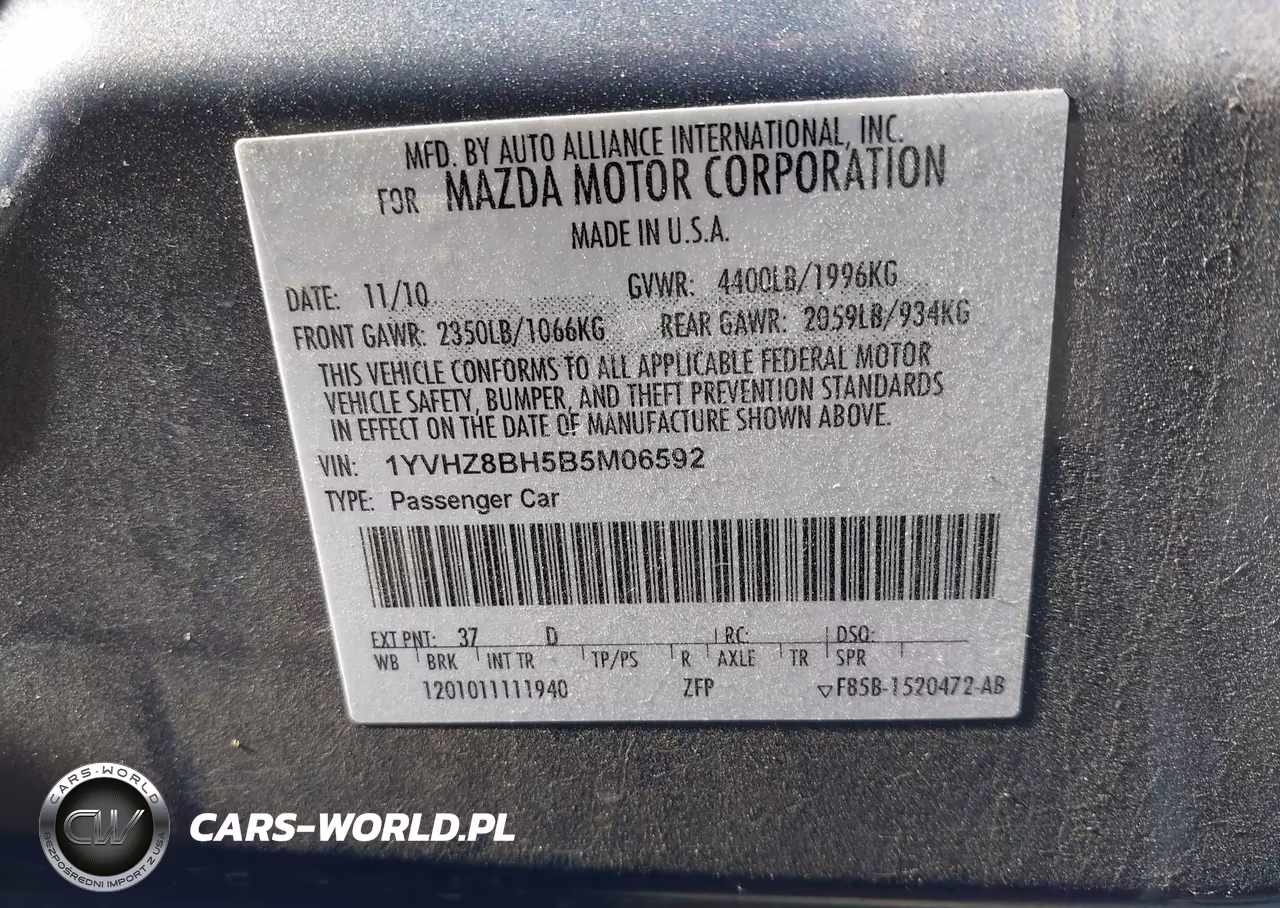 2011 Mazda Mazda6 I Sport VIN:1YVHZ8BH5B5M06592 - 9