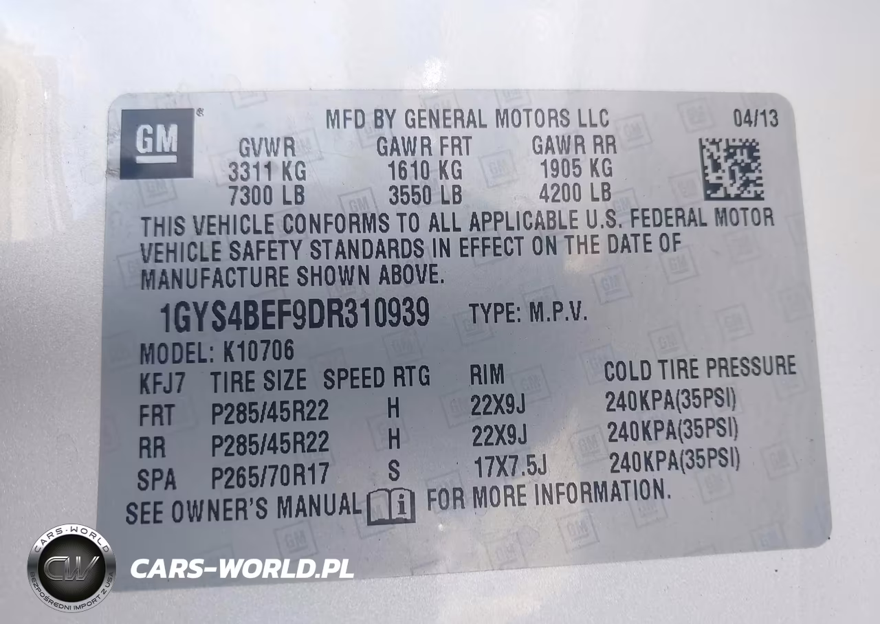 2013 Cadillac Escalade Luxury VIN:1GYS4BEF9DR310939 - 9