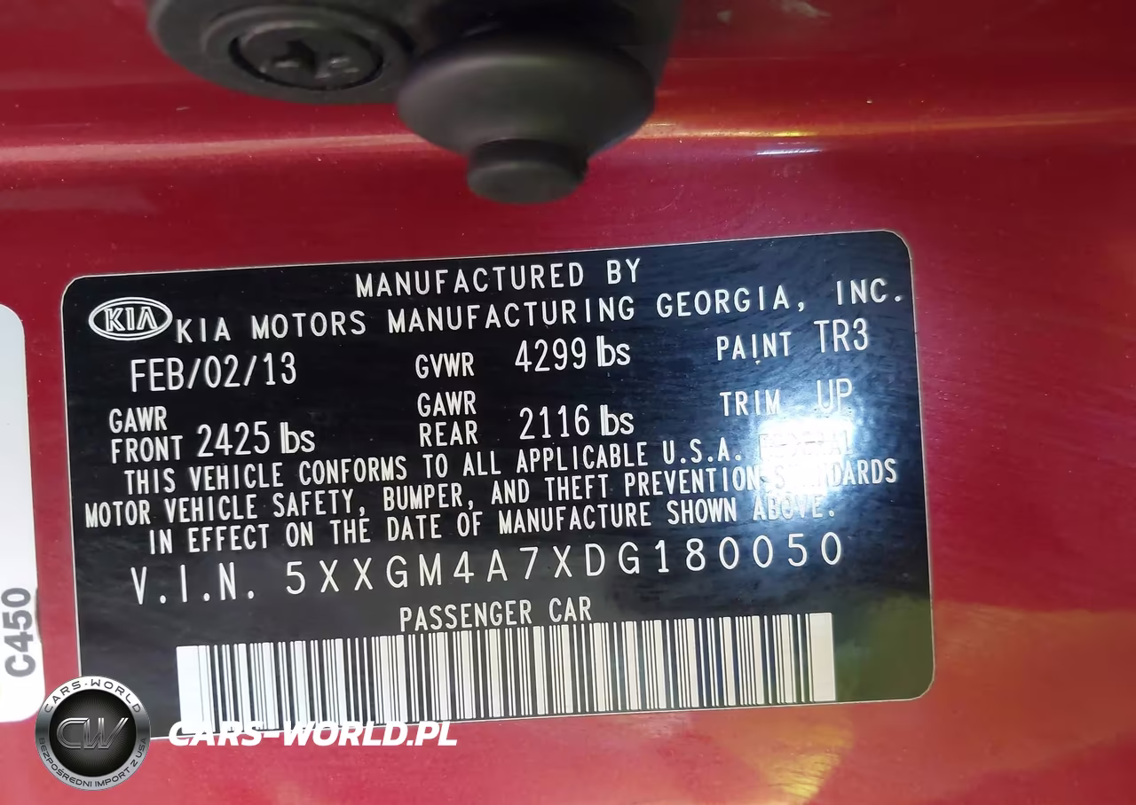 2013 Kia Optima Lx VIN:5XXGM4A7XDG180050 - 9
