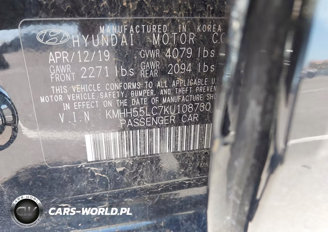 2019 Hyundai Elantra Gt N Line VIN:KMHH55LC7KU108730 - 9