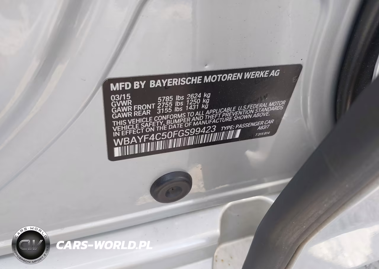 2015 BMW 740Li xDrive VIN:WBAYF4C50FGS99423 - 9