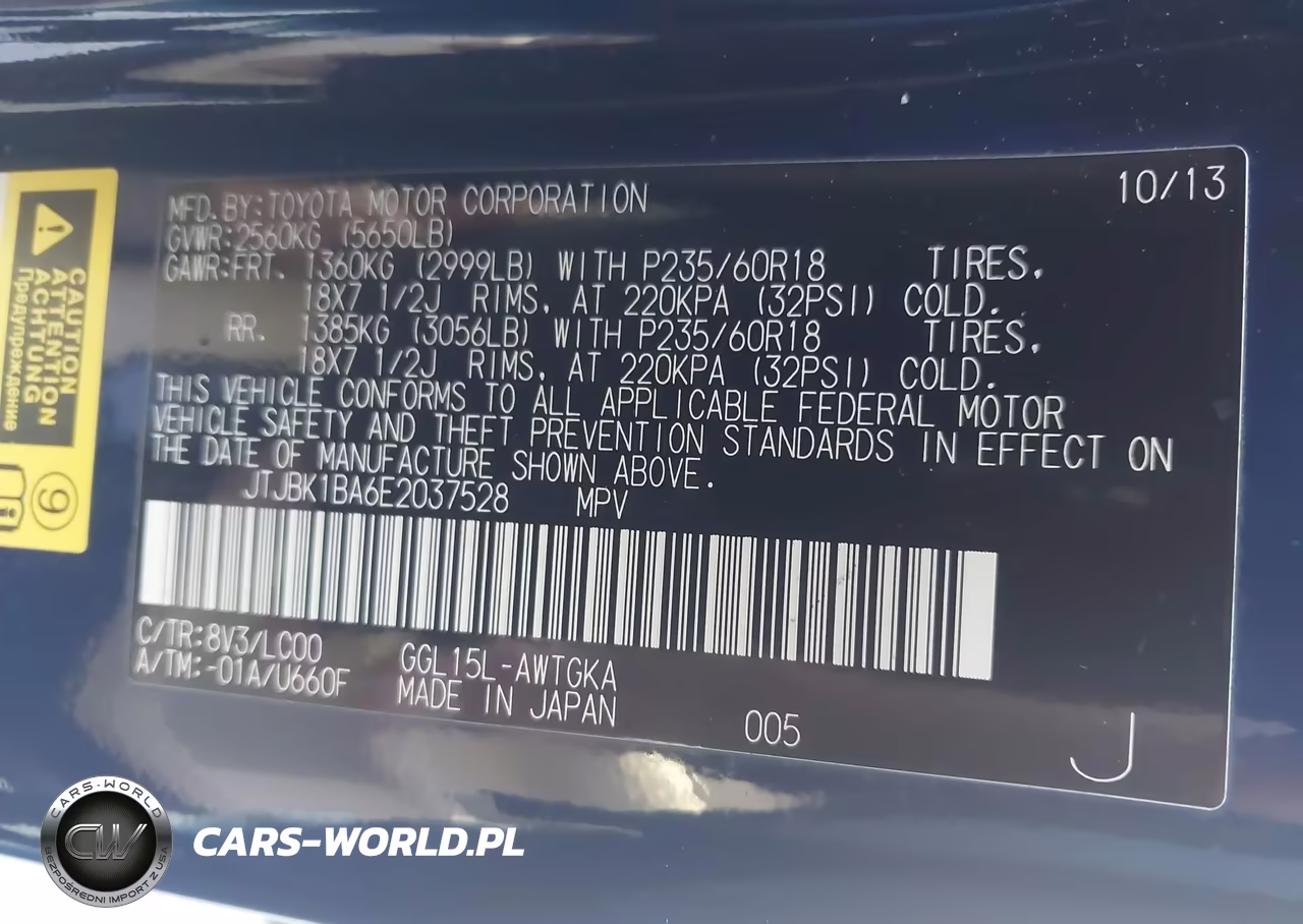 2014 Lexus Rx 350 VIN:JTJBK1BA6E2037528 - 9
