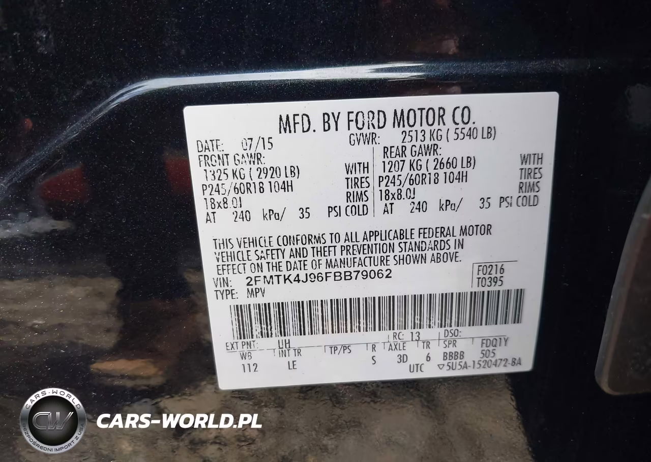 2015 Ford Edge Sel VIN:2FMTK4J96FBB79062 - 9