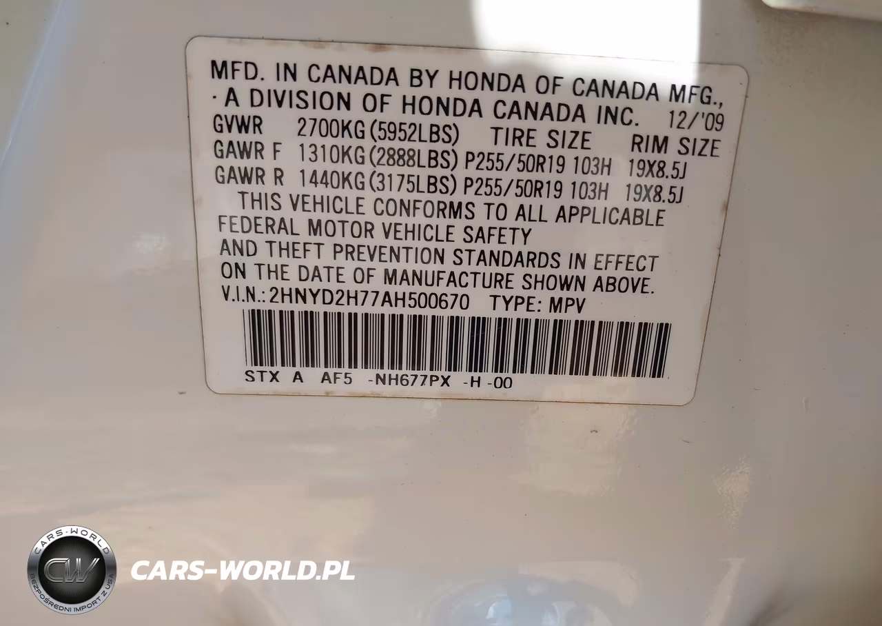 2010 Acura Mdx Advance Package VIN:2HNYD2H77AH500670 - 9