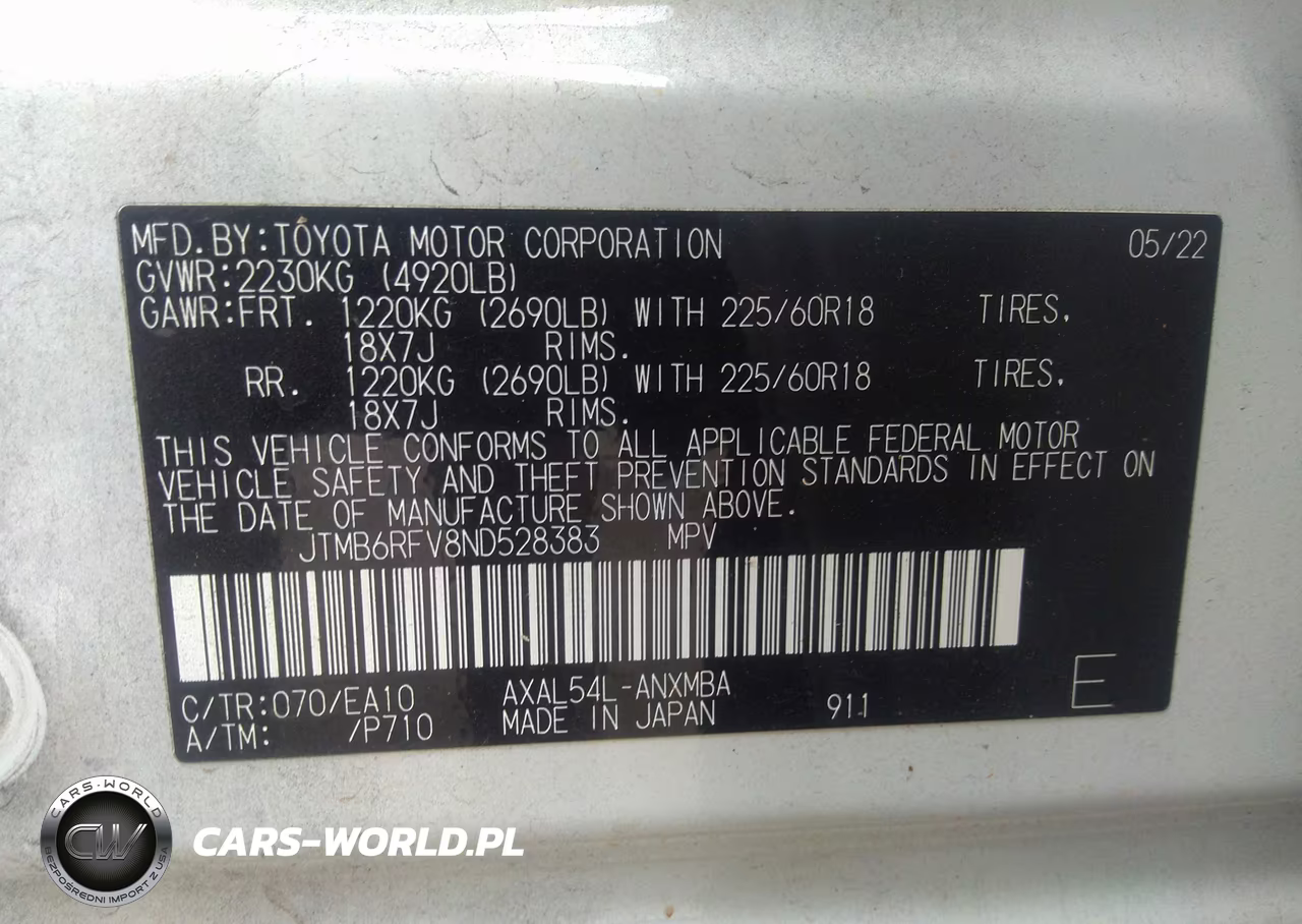 2022 Toyota Rav4 Hybrid Xle Premium VIN:JTMB6RFV8ND528383 - 9