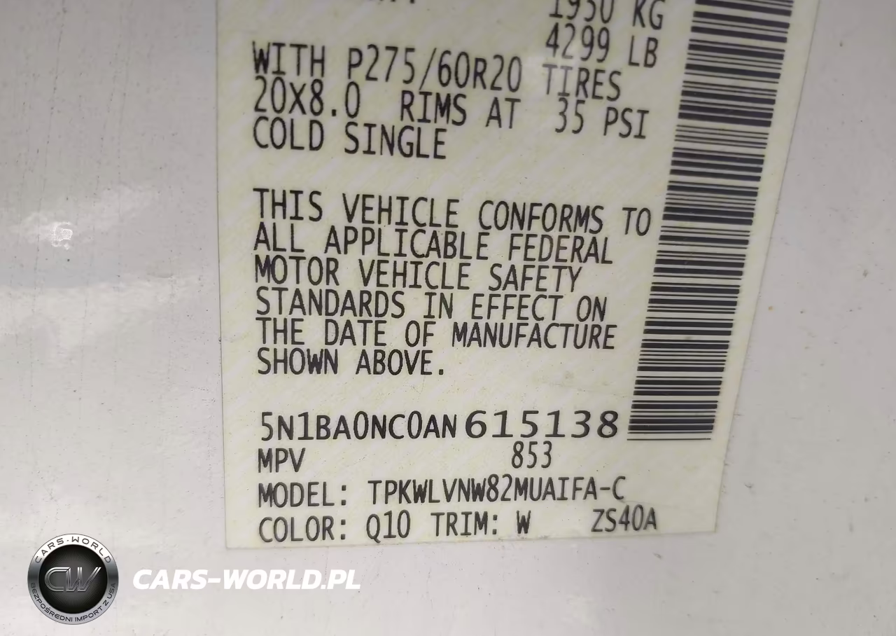 2010 Nissan Armada Platinum VIN:5N1BA0NC0AN615138 - 9