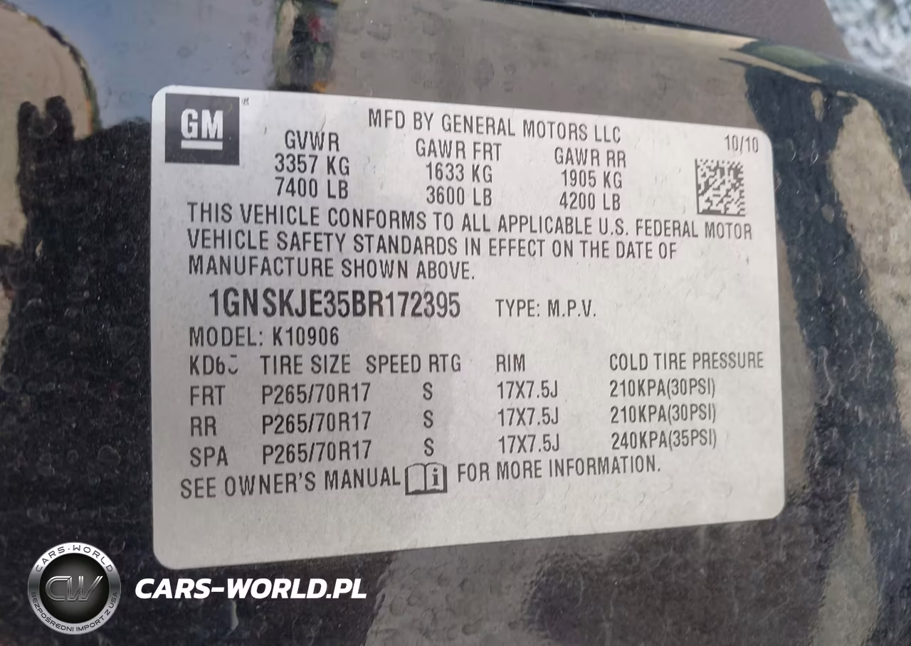 2011 Chevrolet Suburban 1500 Lt1 VIN:1GNSKJE35BR172395 - 9