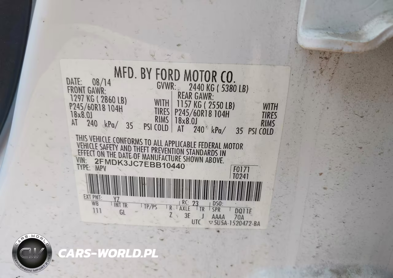 2014 Ford Edge Sel VIN:2FMDK3JC7EBB10440 - 9