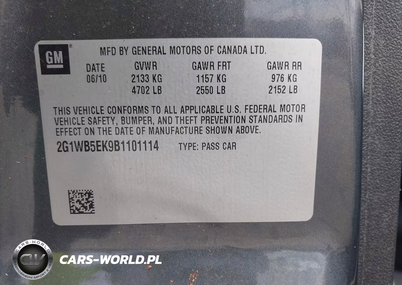 2011 Chevrolet Impala Lt VIN:2G1WB5EK9B1101114 - 9