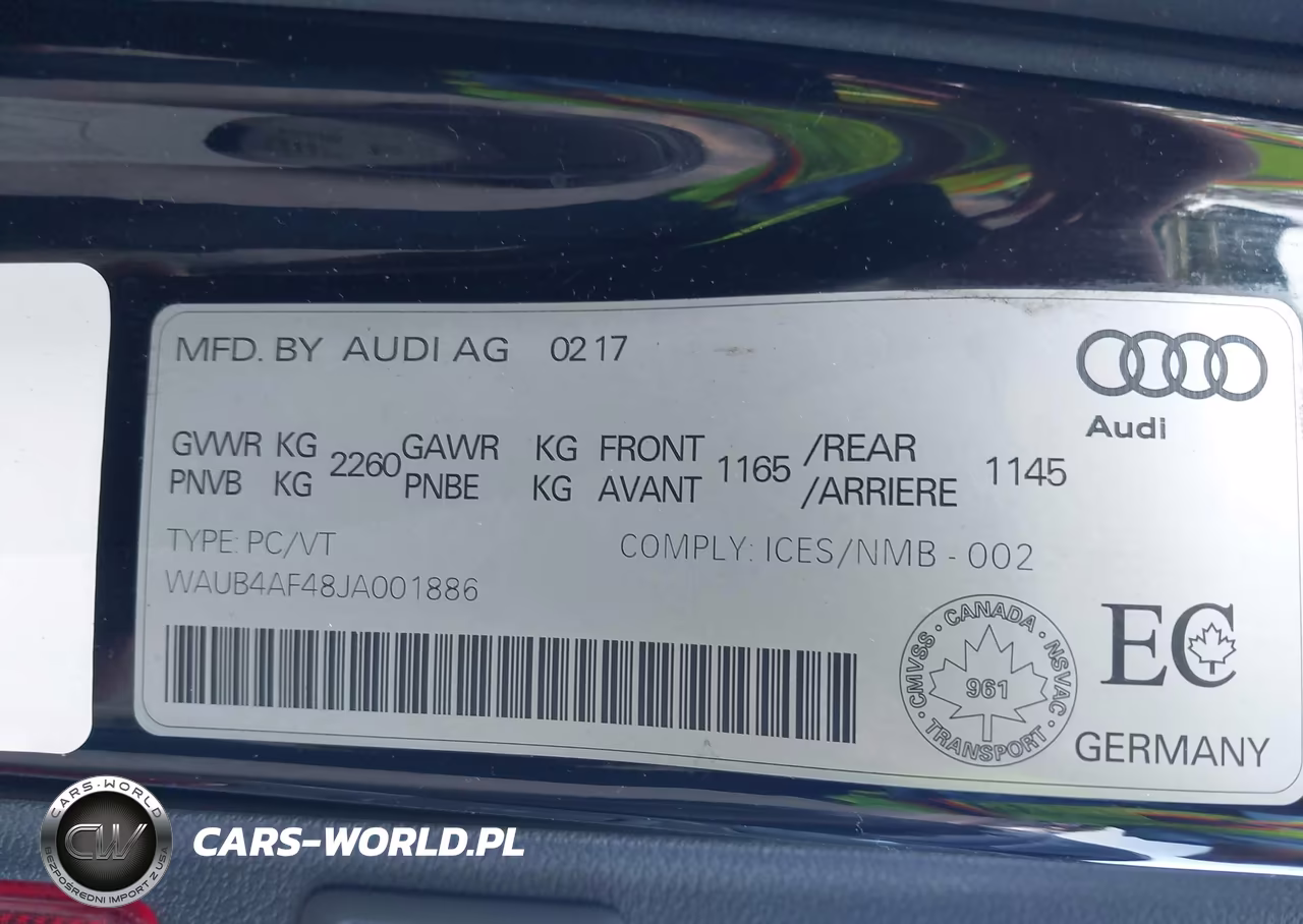 2018 Audi S4 3.0T Premium Plus VIN:WAUB4AF48JA001886 - 9