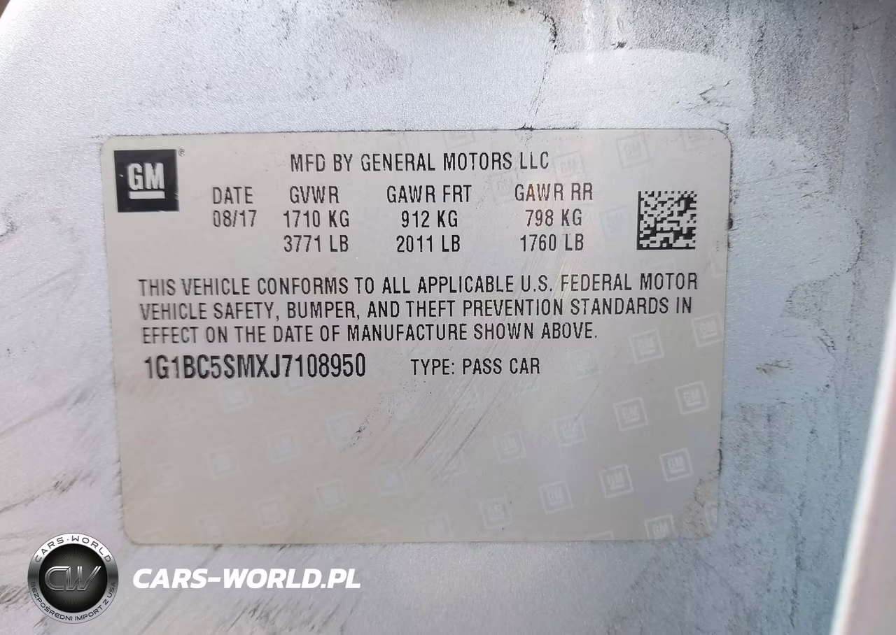 2018 Chevrolet Cruze Ls Auto VIN:1G1BC5SMXJ7108950 - 9