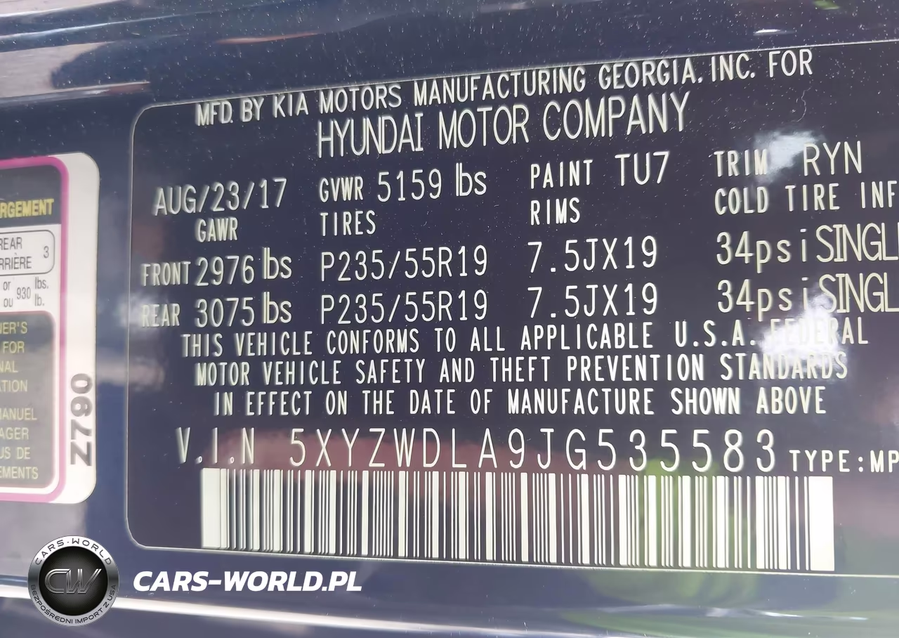 2018 Hyundai Santa Fe Sport 2.0T Ultimate VIN:5XYZWDLA9JG535583 - 9
