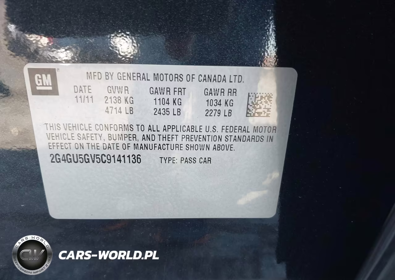 2012 Buick Regal Turbo - Premium 3 VIN:2G4GU5GV5C9141136 - 9