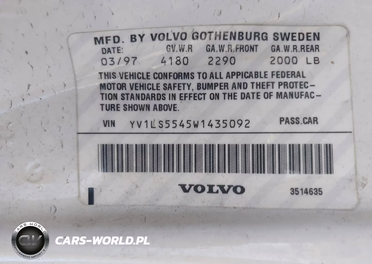 1998 Volvo S70 Gtas-Gtms VIN:YV1LS5545W1435092 - 9