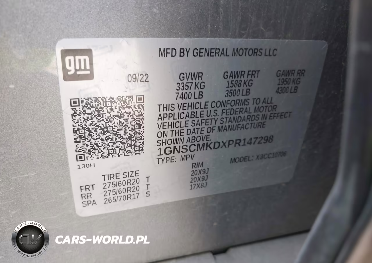 2023 Chevrolet Tahoe 2Wd Ls VIN:1GNSCMKDXPR147298 - 9