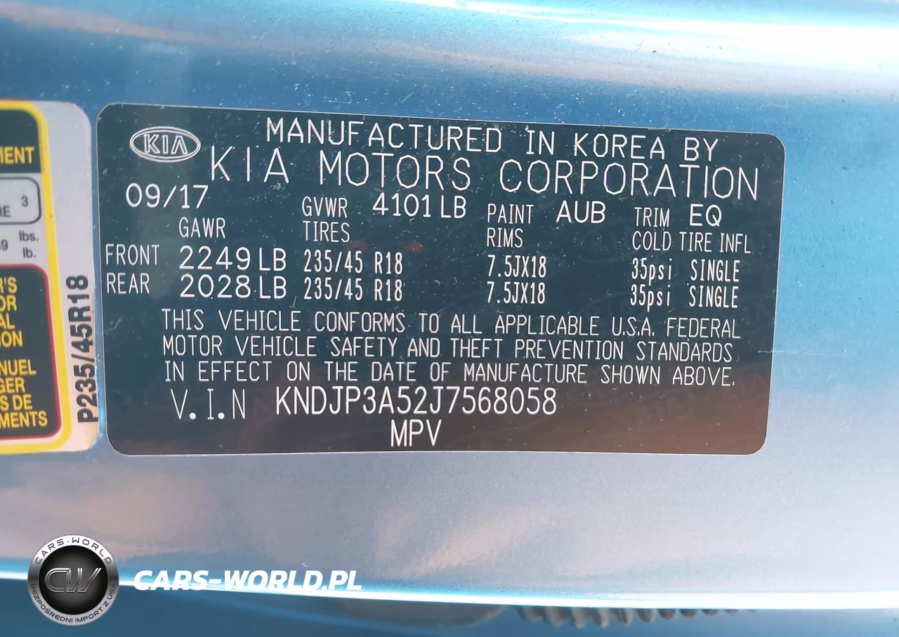2018 Kia Soul + VIN:KNDJP3A52J7568058 - 9