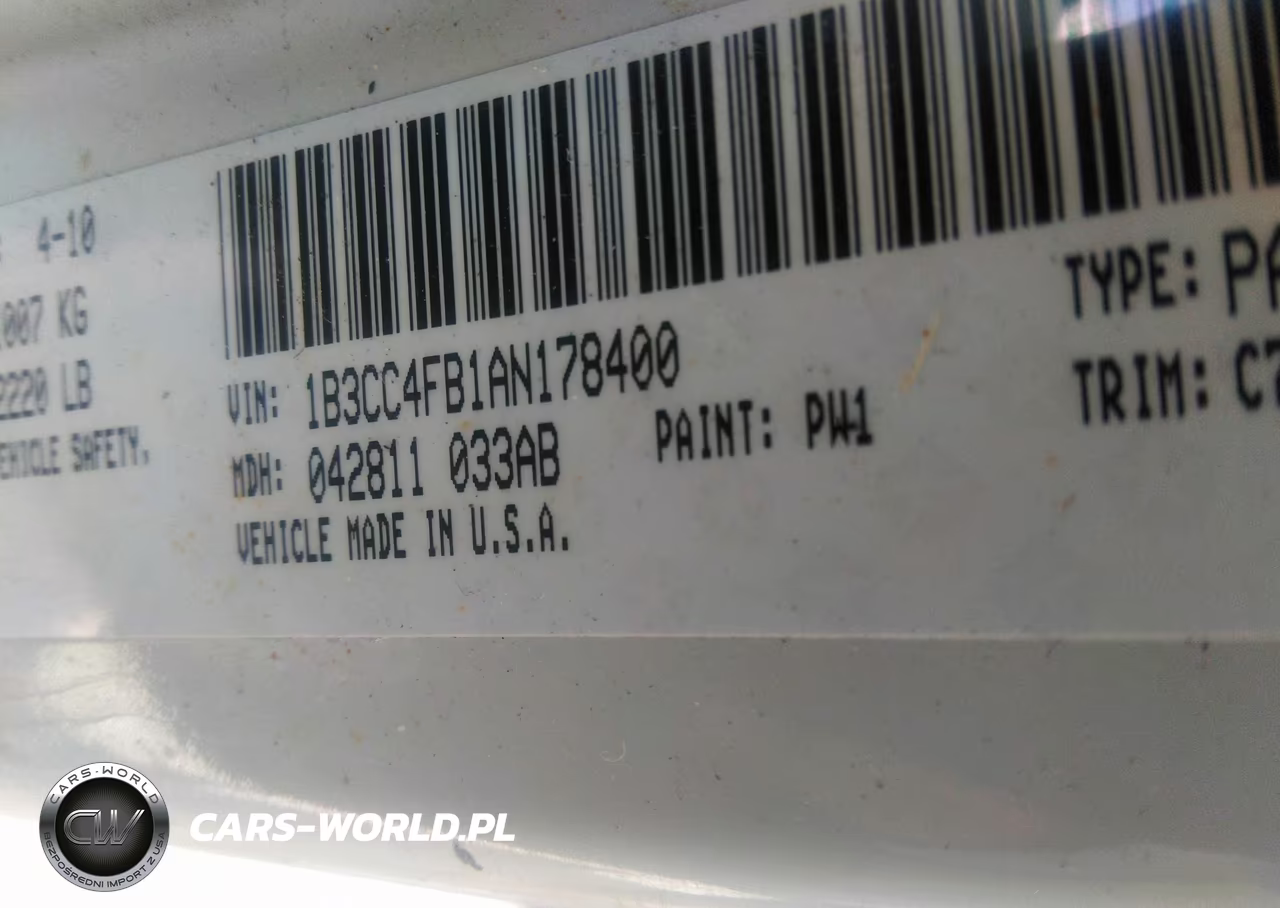2010 Dodge Avenger Sxt VIN:1B3CC4FB1AN178400 - 9