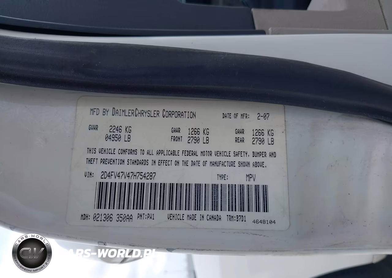 2007 Dodge Magnum VIN:2D4FV47V47H754287 - 9