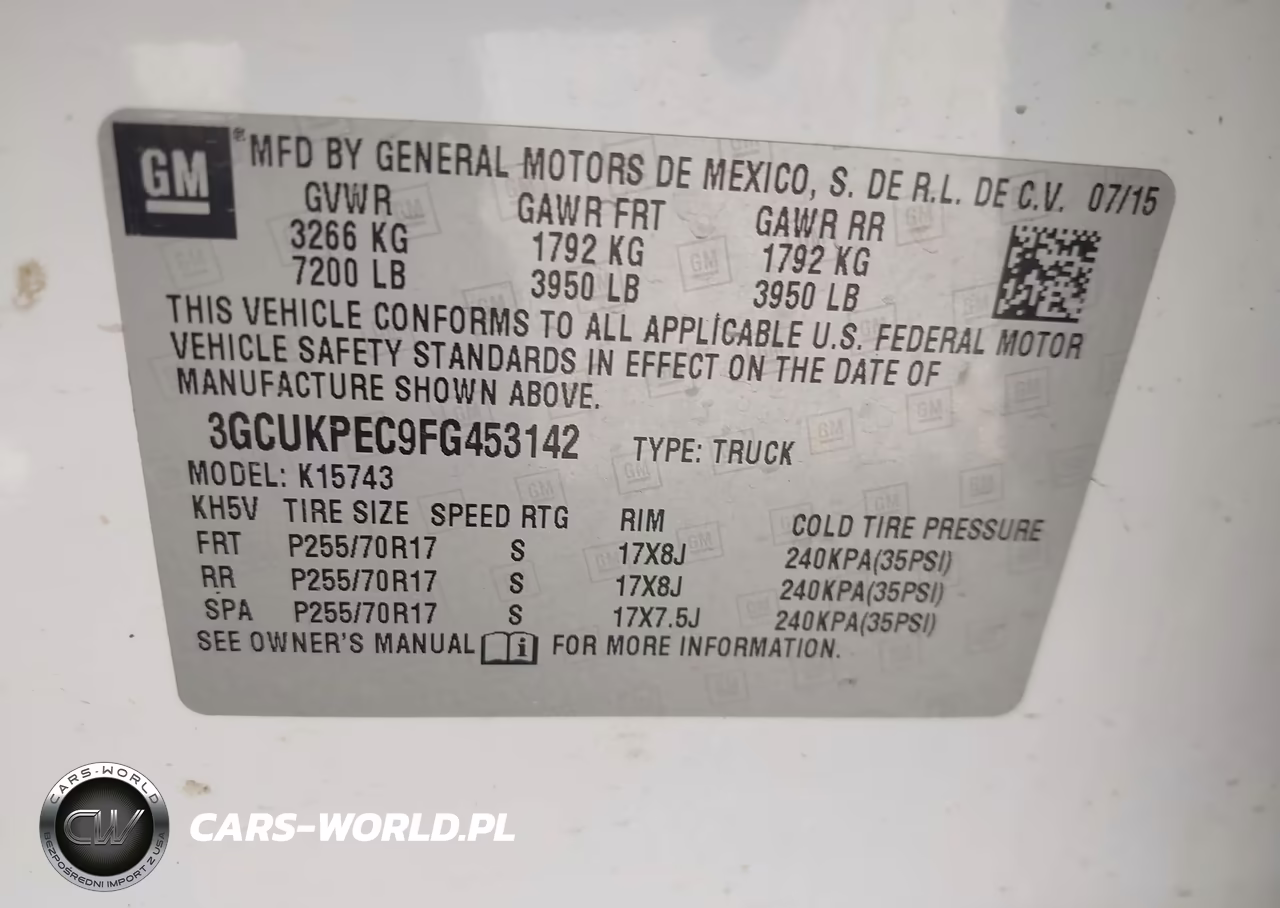 2015 Chevrolet Silverado 1500 Ls VIN:3GCUKPEC9FG453142 - 9