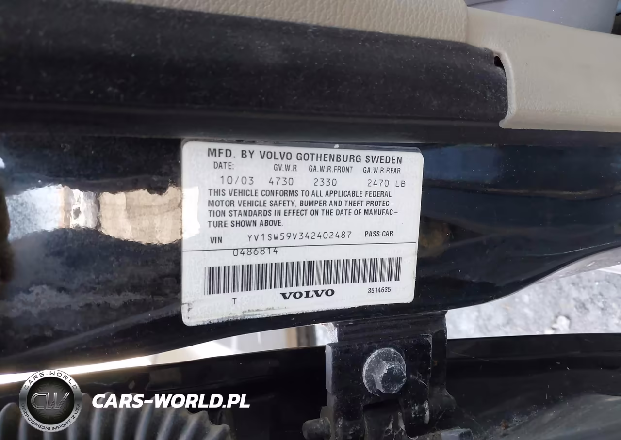 2004 Volvo V70 2.5T VIN:YV1SW59V342402487 - 9