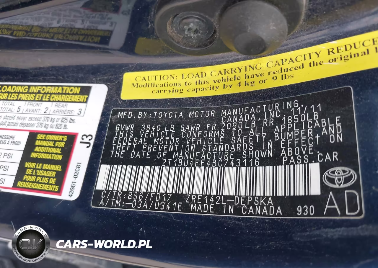 2011 Toyota Corolla S VIN:2T1BU4EE4BC743116 - 9