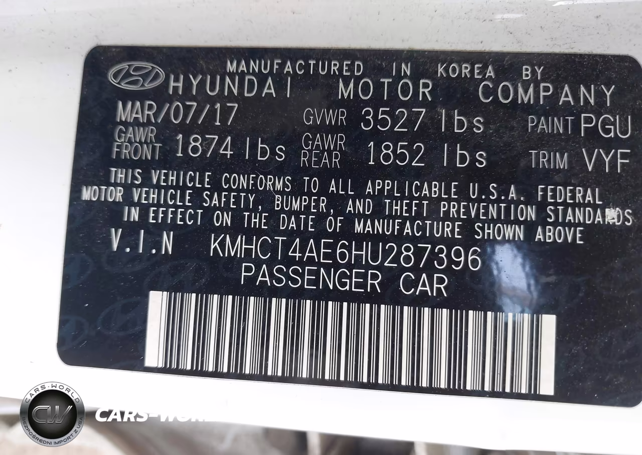 2017 Hyundai Accent Se VIN:KMHCT4AE6HU287396 - 9