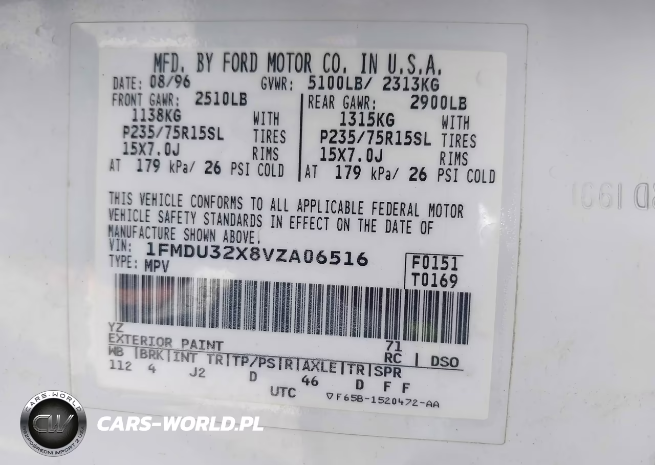 1997 Ford Explorer VIN:1FMDU32X8VZA06516 - 9