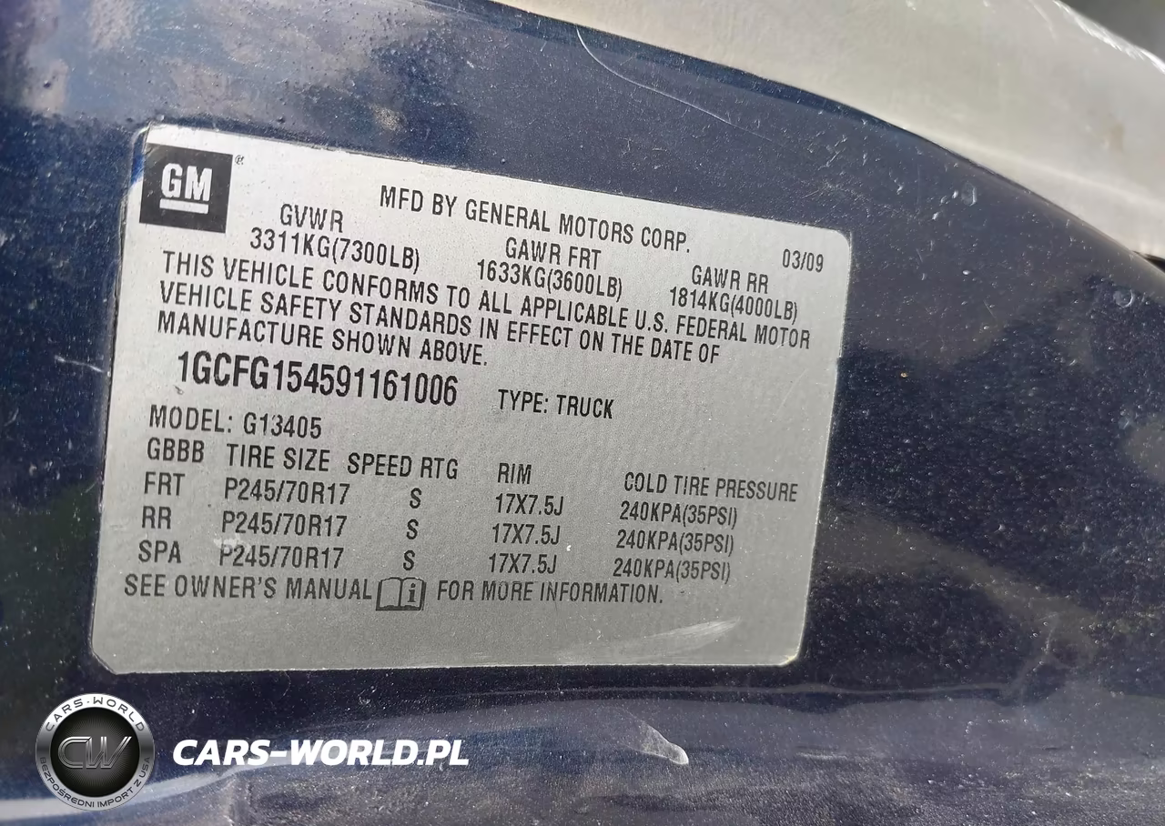 2009 Chevrolet Express 1500 Work Van VIN:1GCFG154591161006 - 9