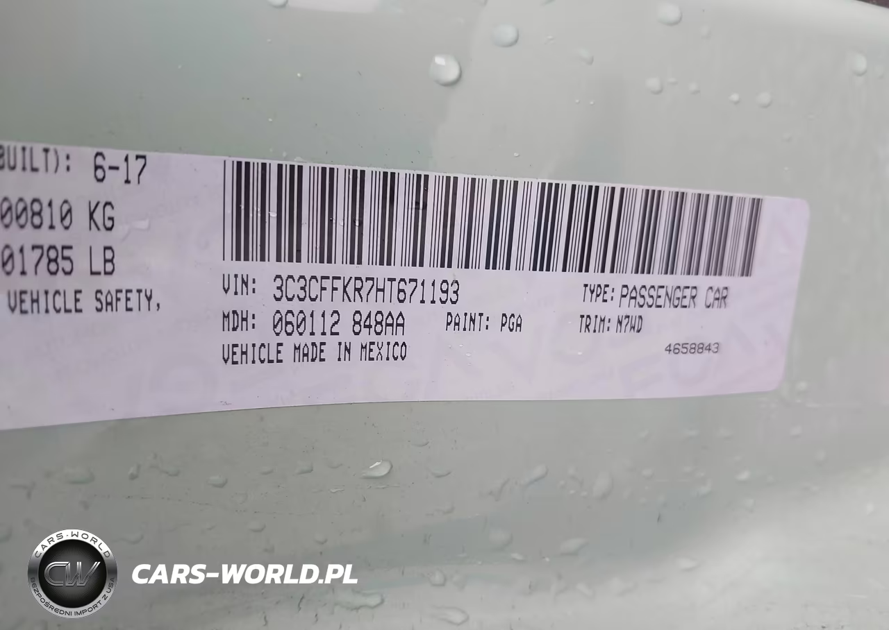 2017 Fiat 500 Pop VIN:3C3CFFKR7HT671193 - 9