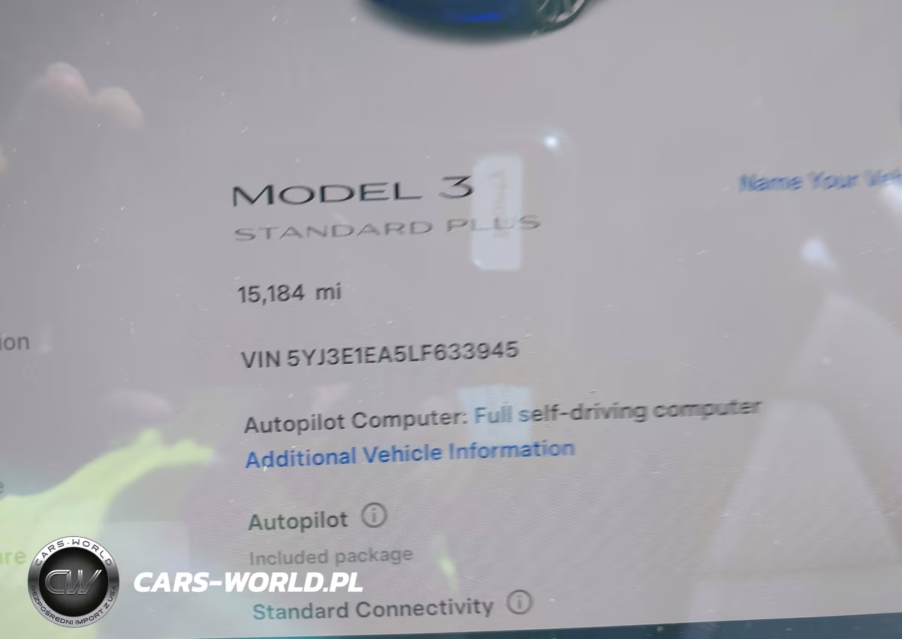 2020 Tesla Model 3 Standard Range Plus Rear-Wheel Drive-Standard Range Rear-Wheel Drive VIN:5YJ3E1EA5LF633945 - 7