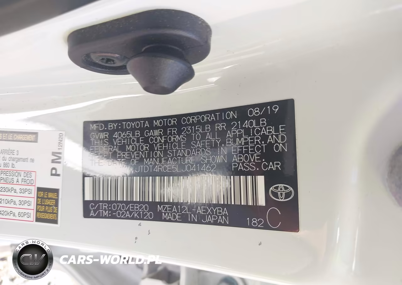 2020 Toyota Corolla Xse VIN:JTDT4RCE5LJ041462 - 9
