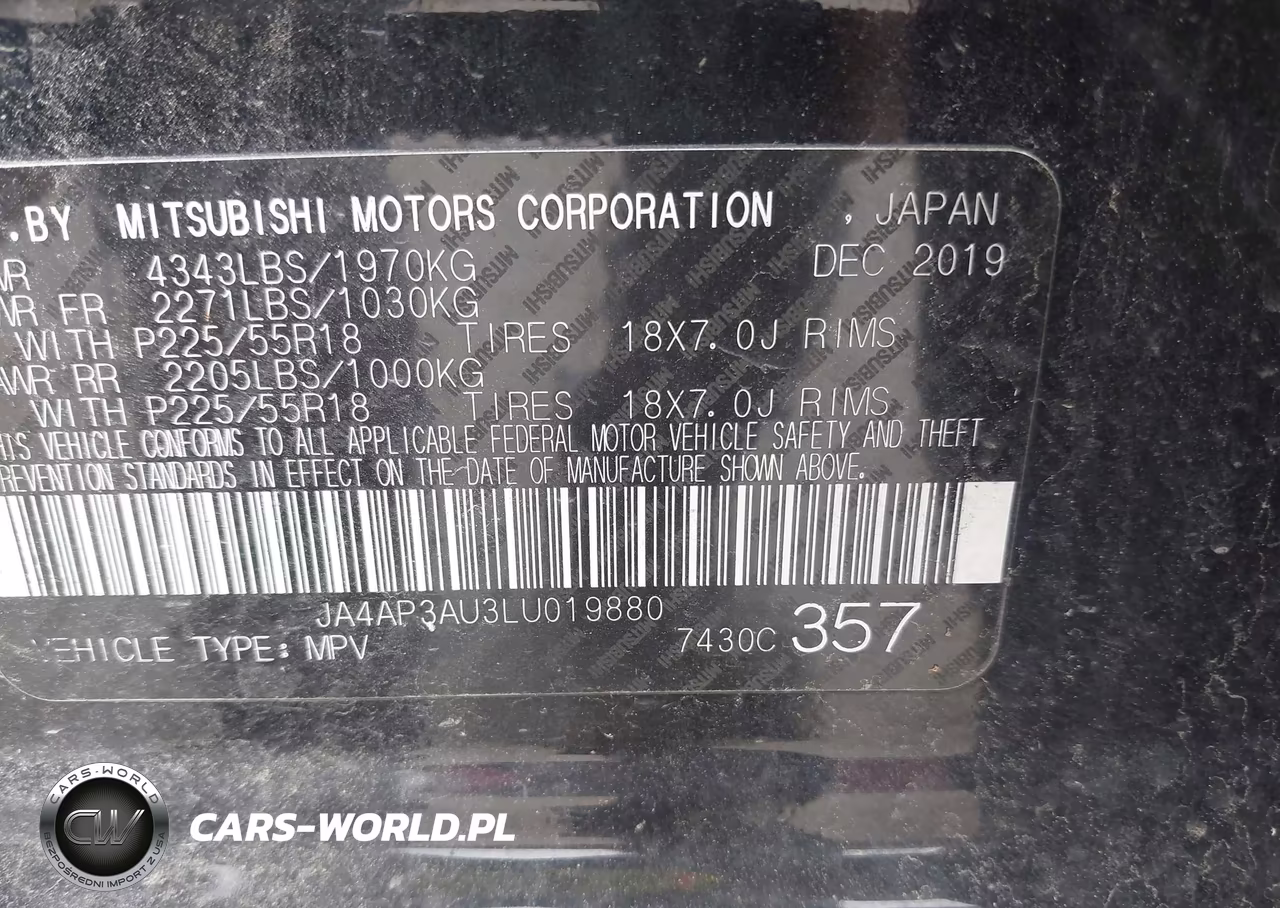2020 Mitsubishi Outlander Sport 2.0 Be VIN:JA4AP3AU3LU019880 - 9