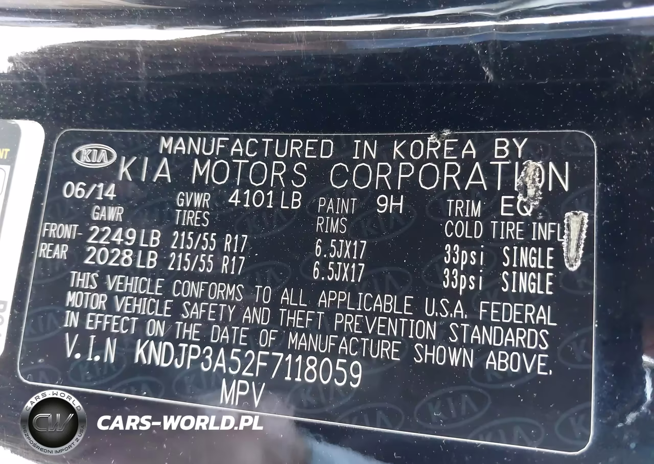 KIA SOUL VIN:KNDJP3A52F7118059 - 9