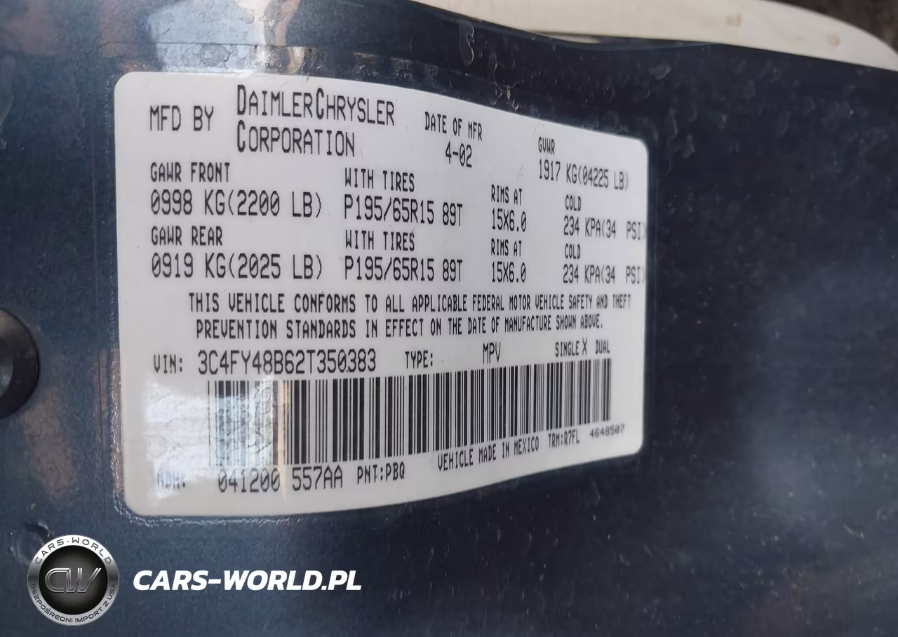 2002 Chrysler Pt Cruiser VIN:3C4FY48B62T350383 - 9