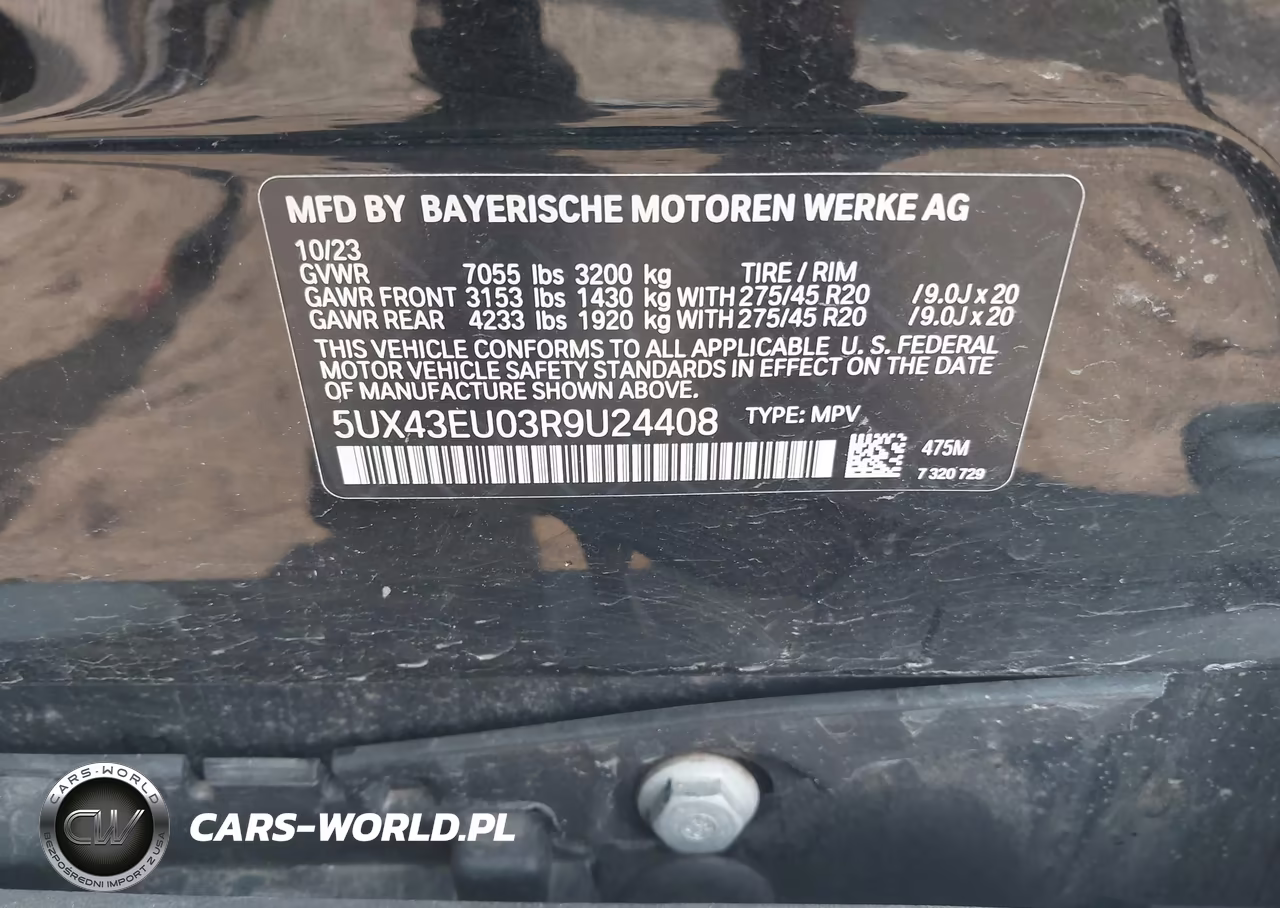 2024 BMW X5 xDrive50E VIN:5UX43EU03R9U24408 - 9