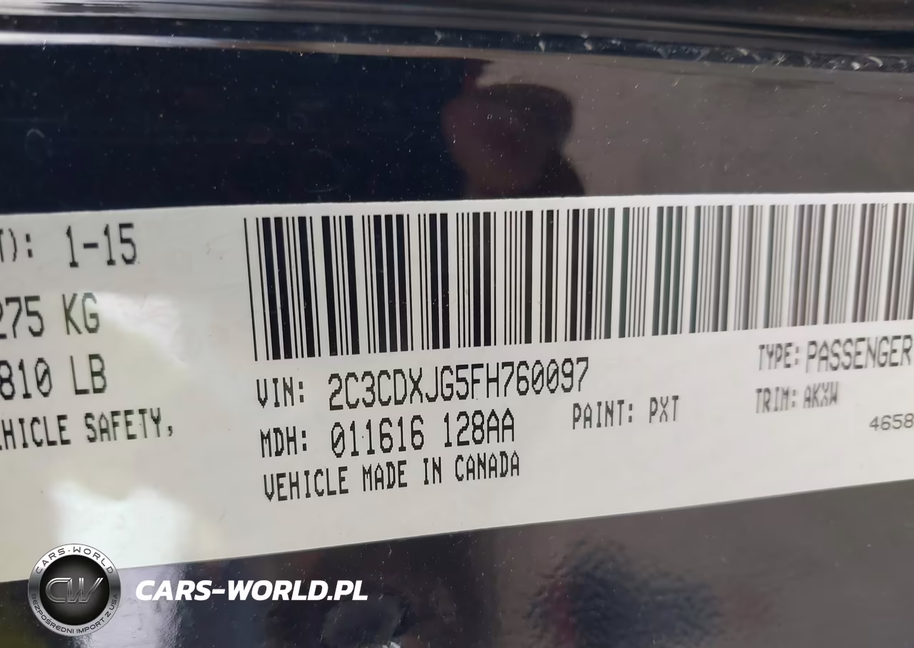 2015 Dodge Charger Sxt VIN:2C3CDXJG5FH760097 - 9