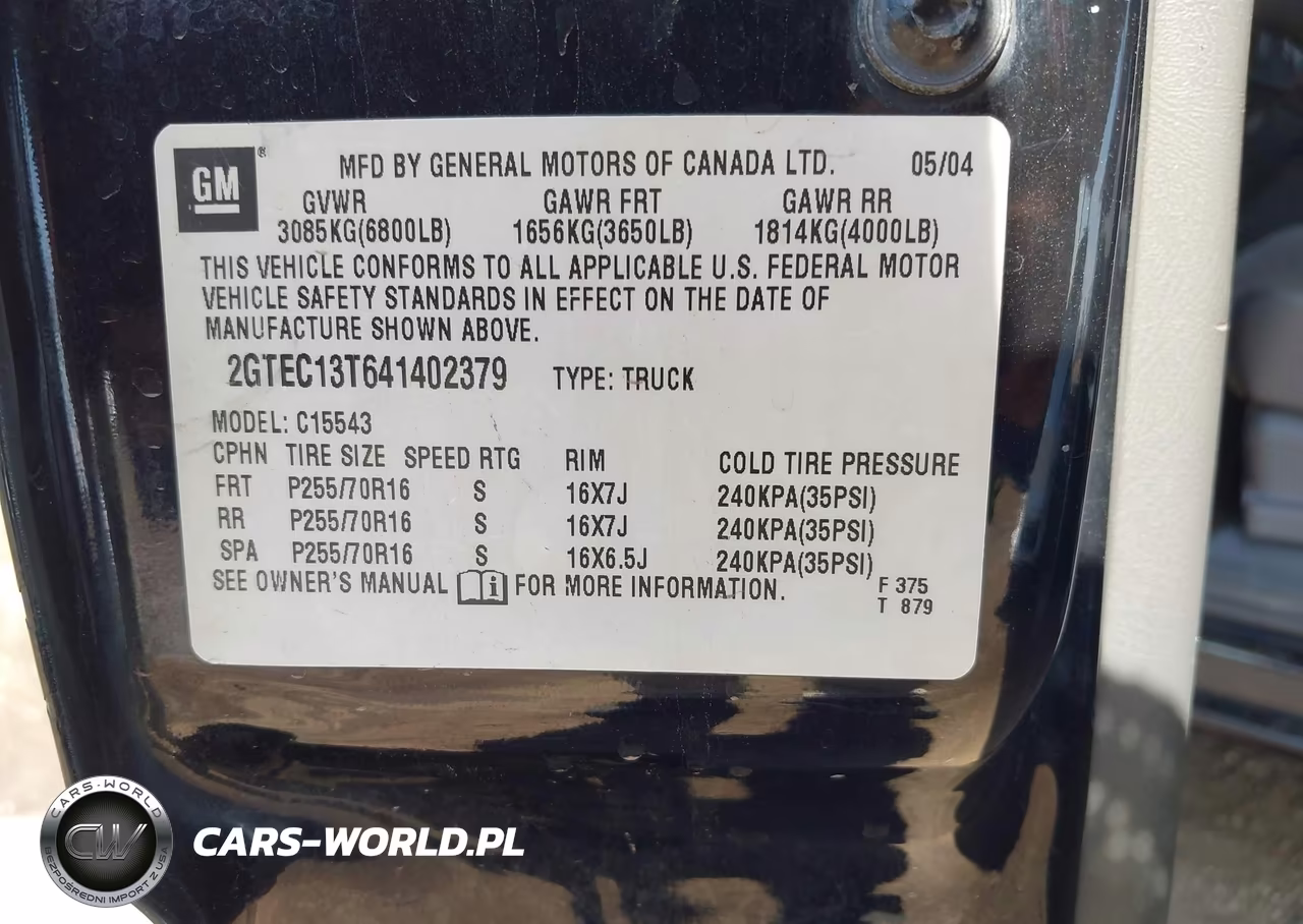 2004 GMC Sierra 1500 Sle-Slt VIN:2GTEC13T641402379 - 9