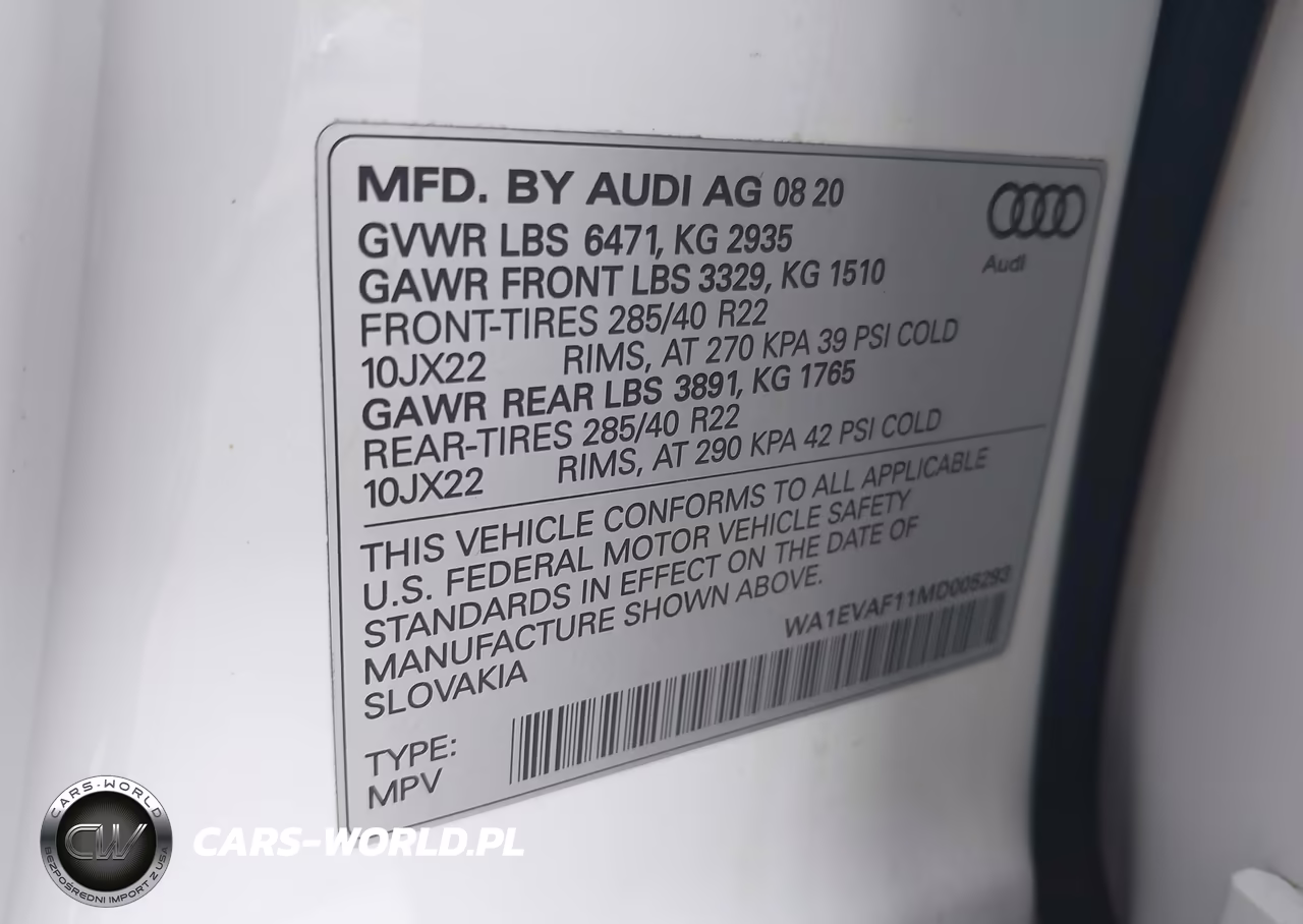 2021 Audi Q8 Premium Plus 55 Tfsi Quattro Tiptronic VIN:WA1EVAF11MD005293 - 9