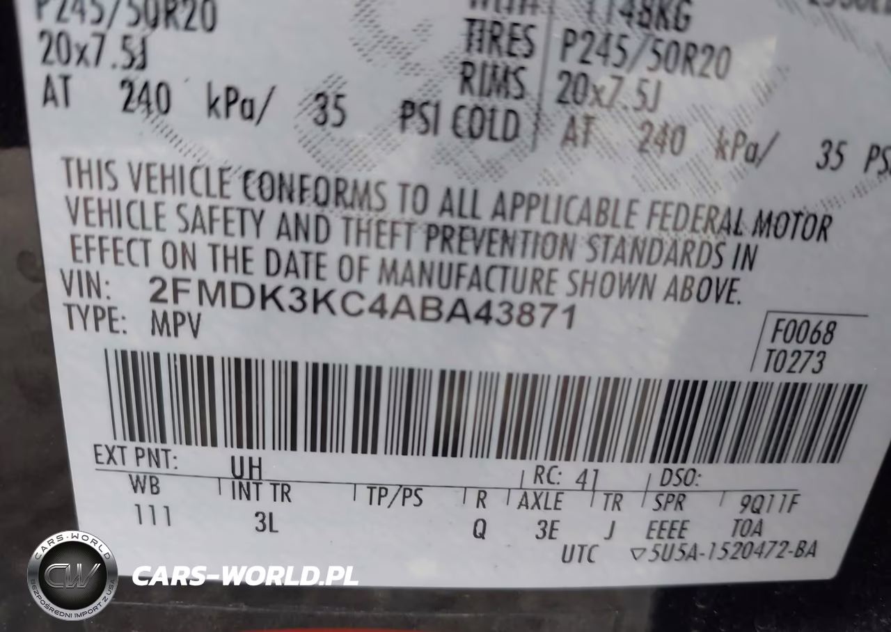 2010 Ford Edge Limited VIN:2FMDK3KC4ABA43871 - 9