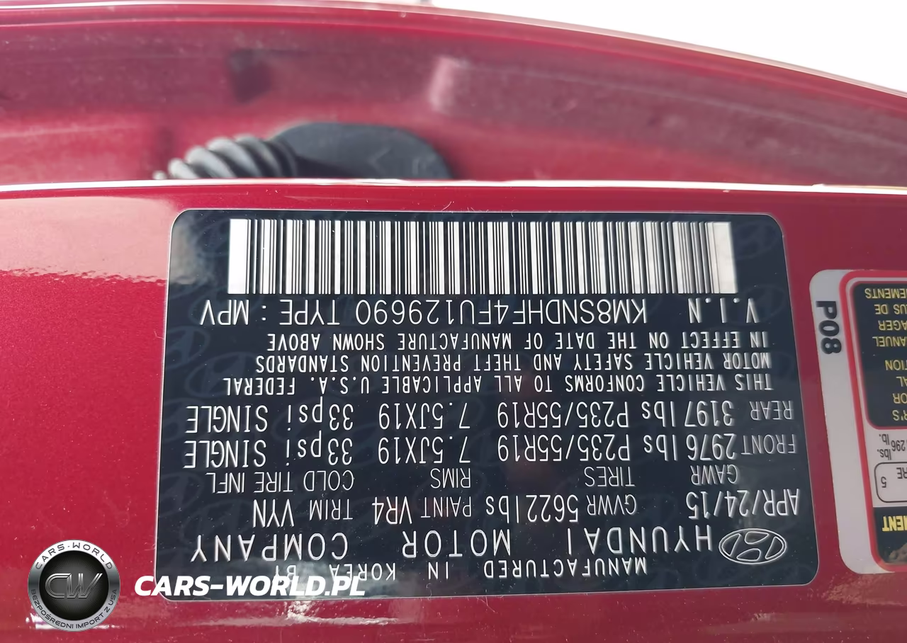 2015 Hyundai Santa Fe Gls-Limited VIN:KM8SNDHF4FU129690 - 9