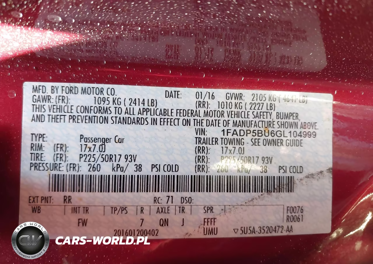 2016 Ford C-Max Hybrid Sel VIN:1FADP5BU6GL104999 - 9