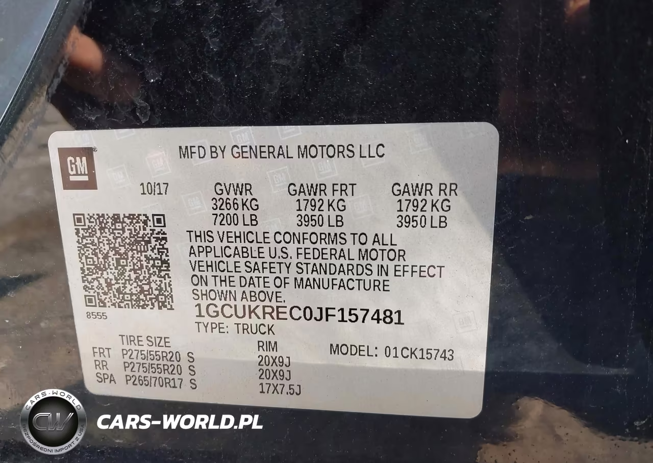 2018 Chevrolet Silverado 1500 2Lt VIN:1GCUKREC0JF157481 - 9