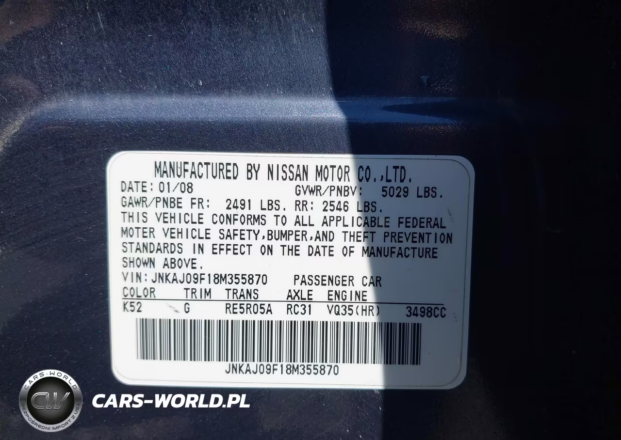 2008 Infiniti Ex35 Journey VIN:JNKAJ09F18M355870 - 9