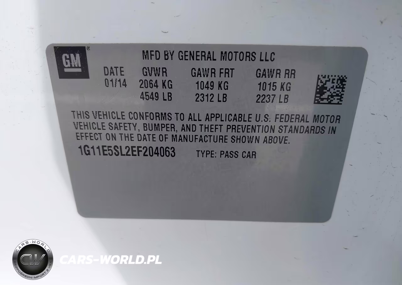 2014 Chevrolet Malibu 2Lt VIN:1G11E5SL2EF204063 - 9