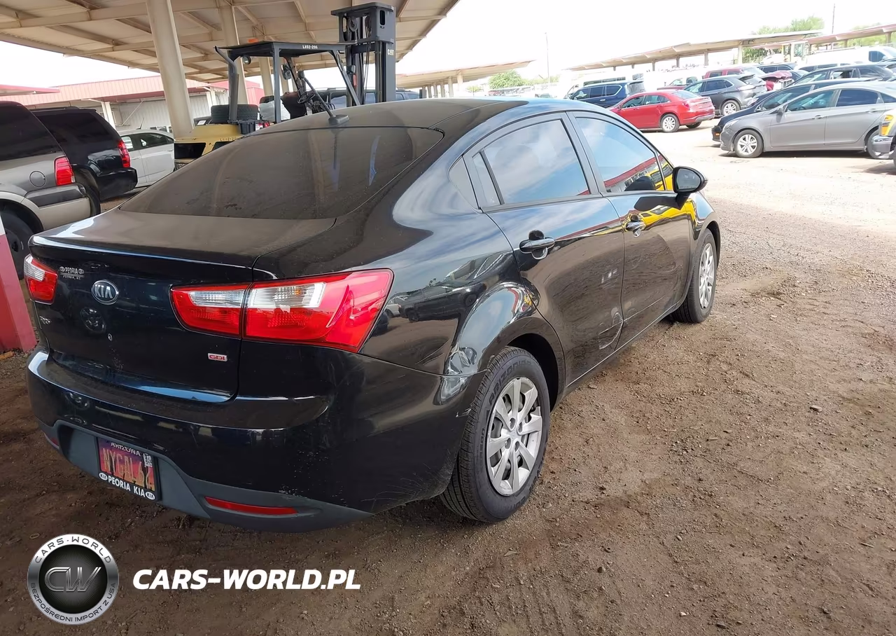 2013 Kia Rio Lx VIN:KNADM4A39D6186577 - 4