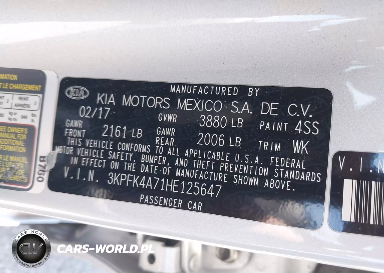 2017 Kia Forte Lx VIN:3KPFK4A71HE125647 - 9
